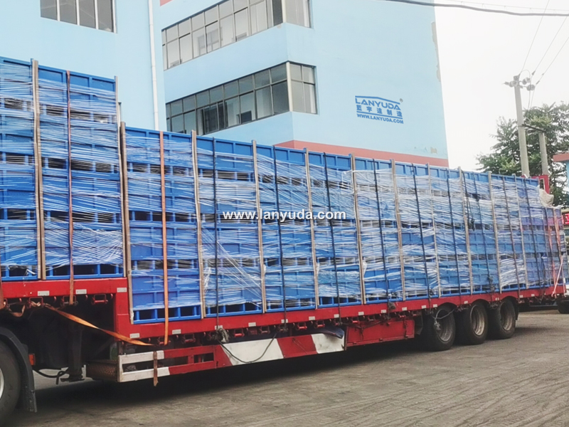 Warehouse container freight scene